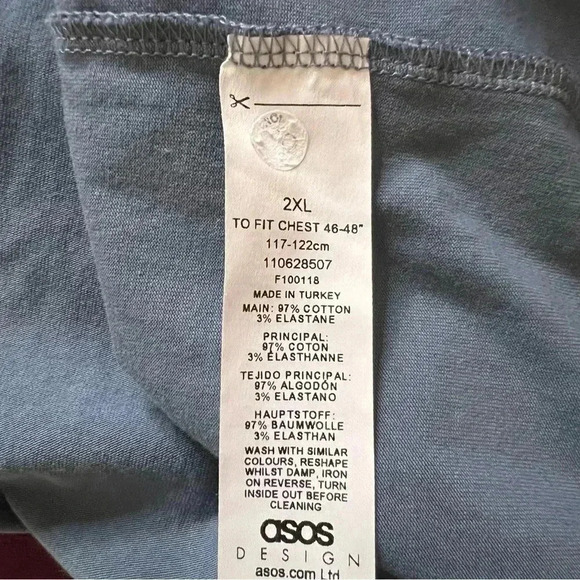 Mens ASOS Half Zip Grandpa Shirt - Picture 6 of 6